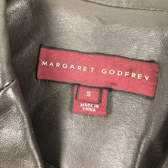 Margaret Godfrey Brown Leather Jacket Small - Picture 7 of 10